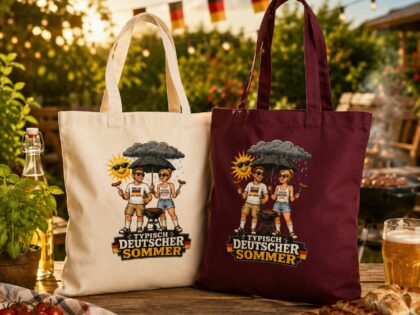Typisch Deutscher Sommer Stoffbeutel – Accessoires – Klamottn™