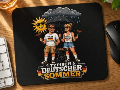 Typisch Deutscher Sommer Mauspad – Home & Living – Klamottn™