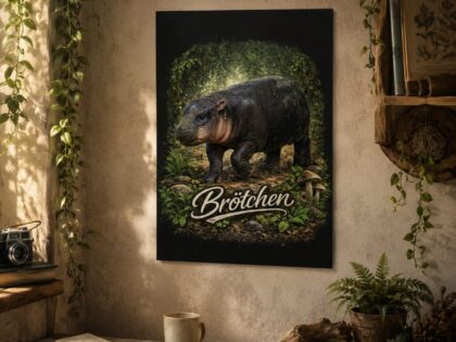 Brötchen Zwergflusspferd 30x40cm Poster – Home & Living – Klamottn™ Brötchen Zwergflusspferd 30x40cm Poster – Home & Living – Klamottn™