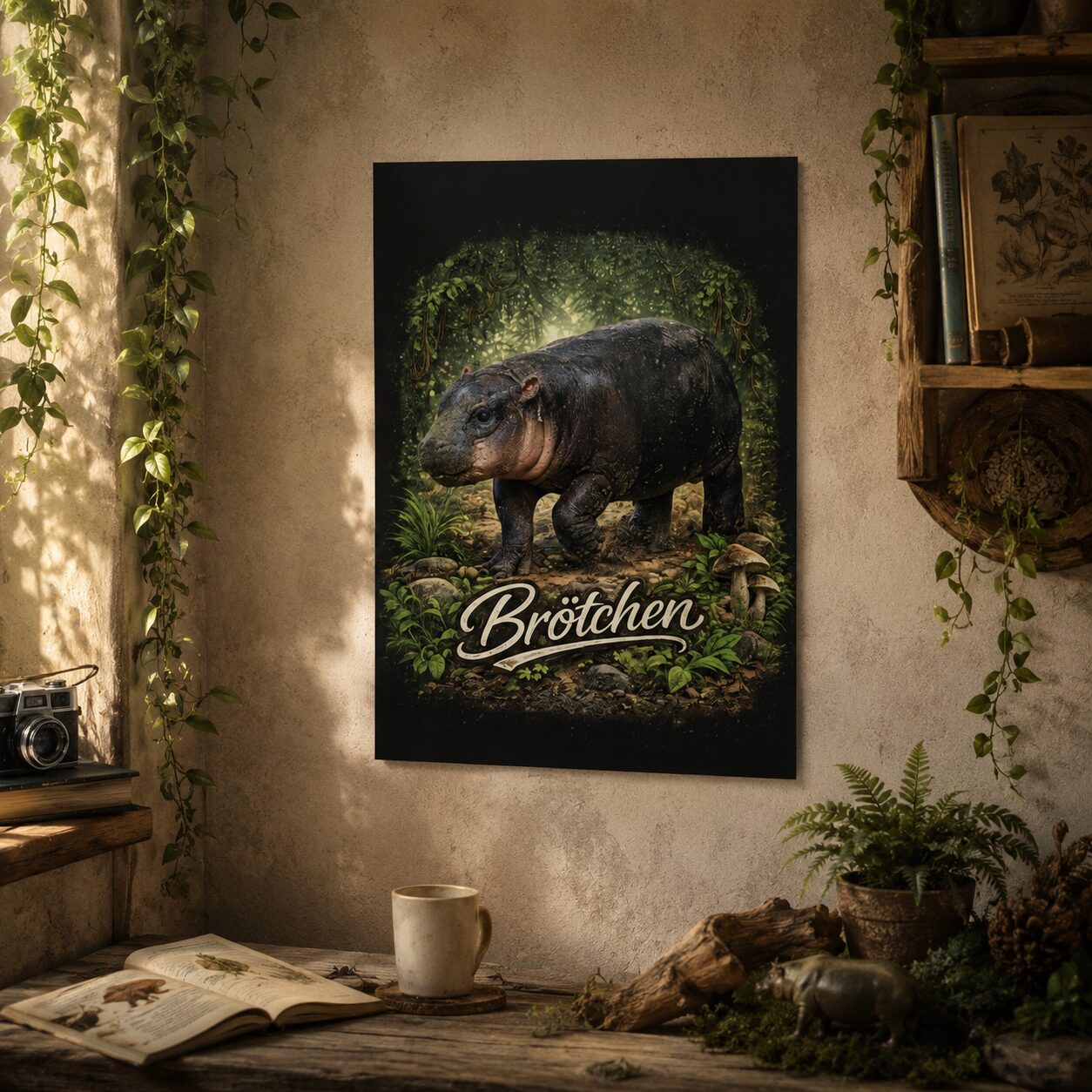 Brötchen Zwergflusspferd 30x40cm Poster – Home & Living – Klamottn™ Brötchen Zwergflusspferd 30x40cm Poster – Home & Living – Klamottn™