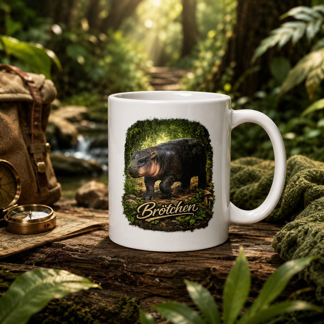 Brötchen Zwergflusspferd Tasse – Home & Living – Klamottn™ Brötchen Zwergflusspferd Tasse – Home & Living – Klamottn™