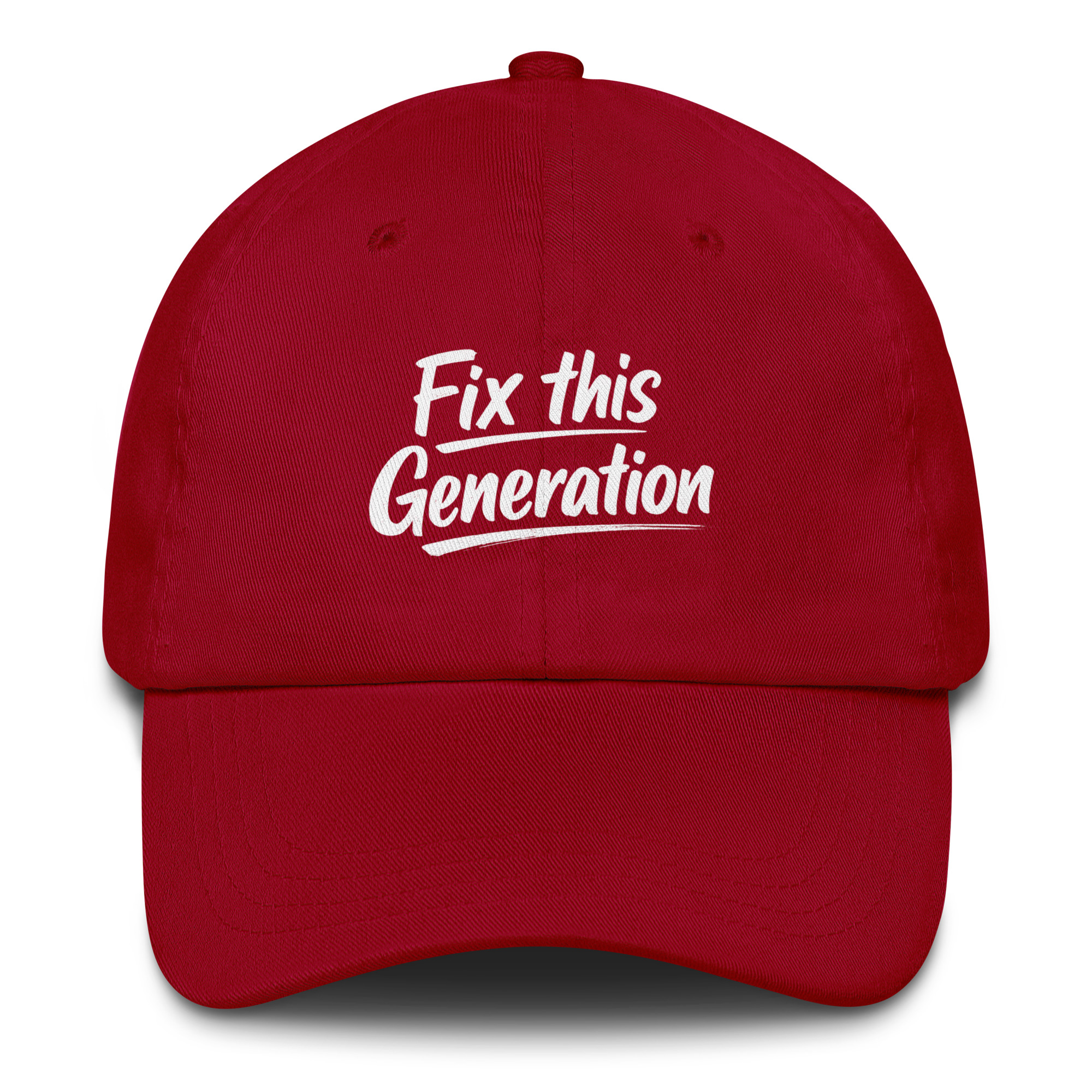 Fix This Generation Basecap – Accessoires – Klamottn™ Fix This Generation Basecap – Accessoires – Klamottn™