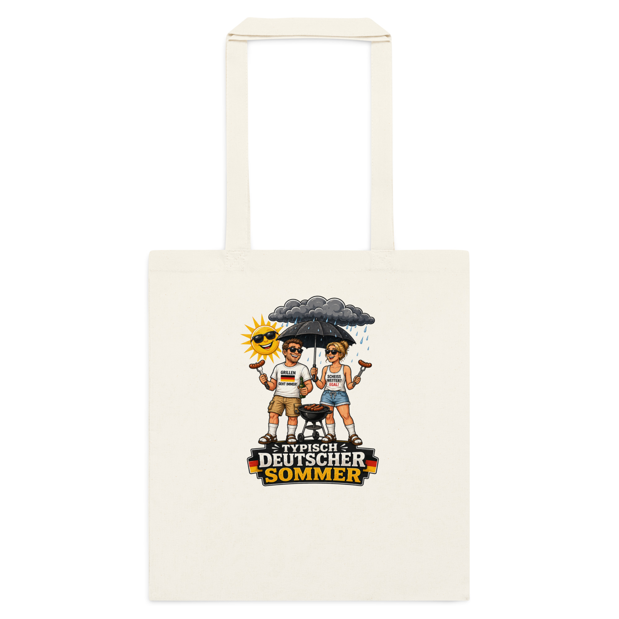 Typisch Deutscher Sommer Stoffbeutel – Accessoires – Klamottn™ Typisch Deutscher Sommer Stoffbeutel – Accessoires – Klamottn™