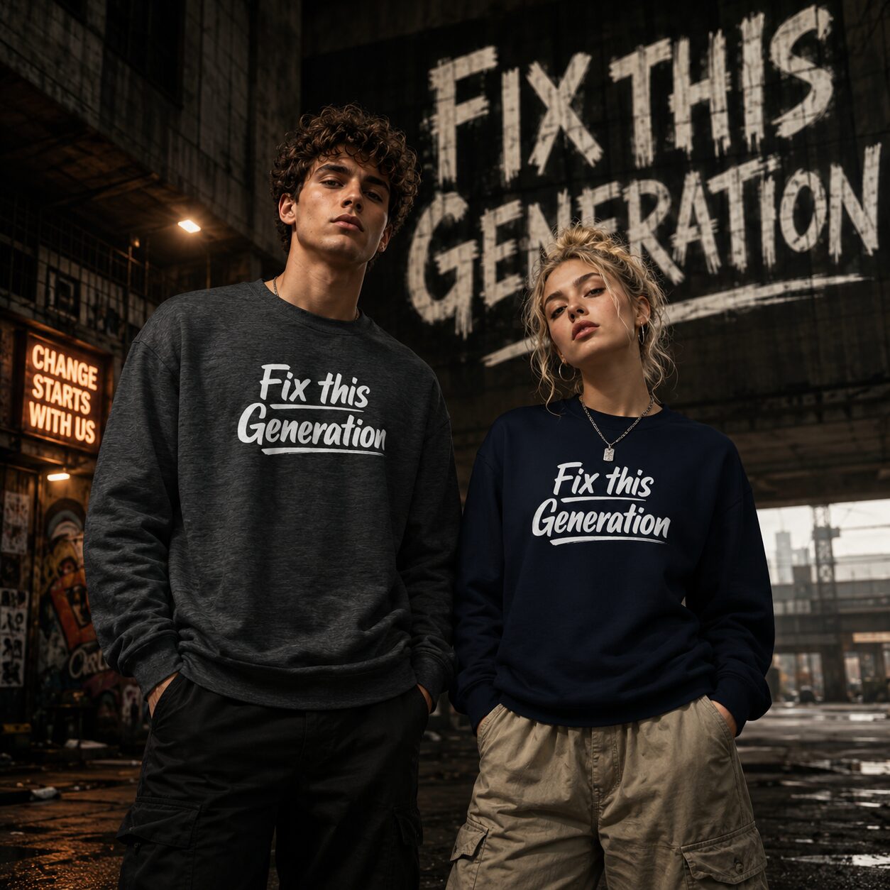 Fix This Generation Unisex-Premium-Pullover – Sweatshirts – Klamottn™ Fix This Generation Unisex-Premium-Pullover – Sweatshirts – Klamottn™