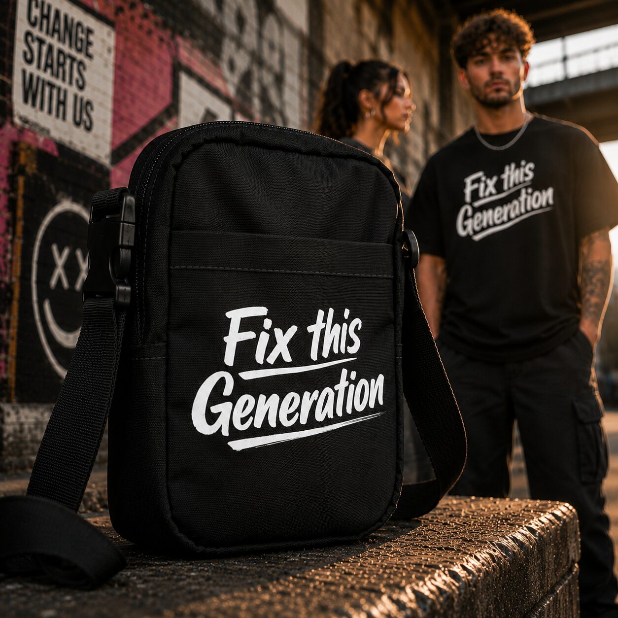 Fix This Generation Umhängetasche – Accessoires – Klamottn™ Fix This Generation Umhängetasche – Accessoires – Klamottn™
