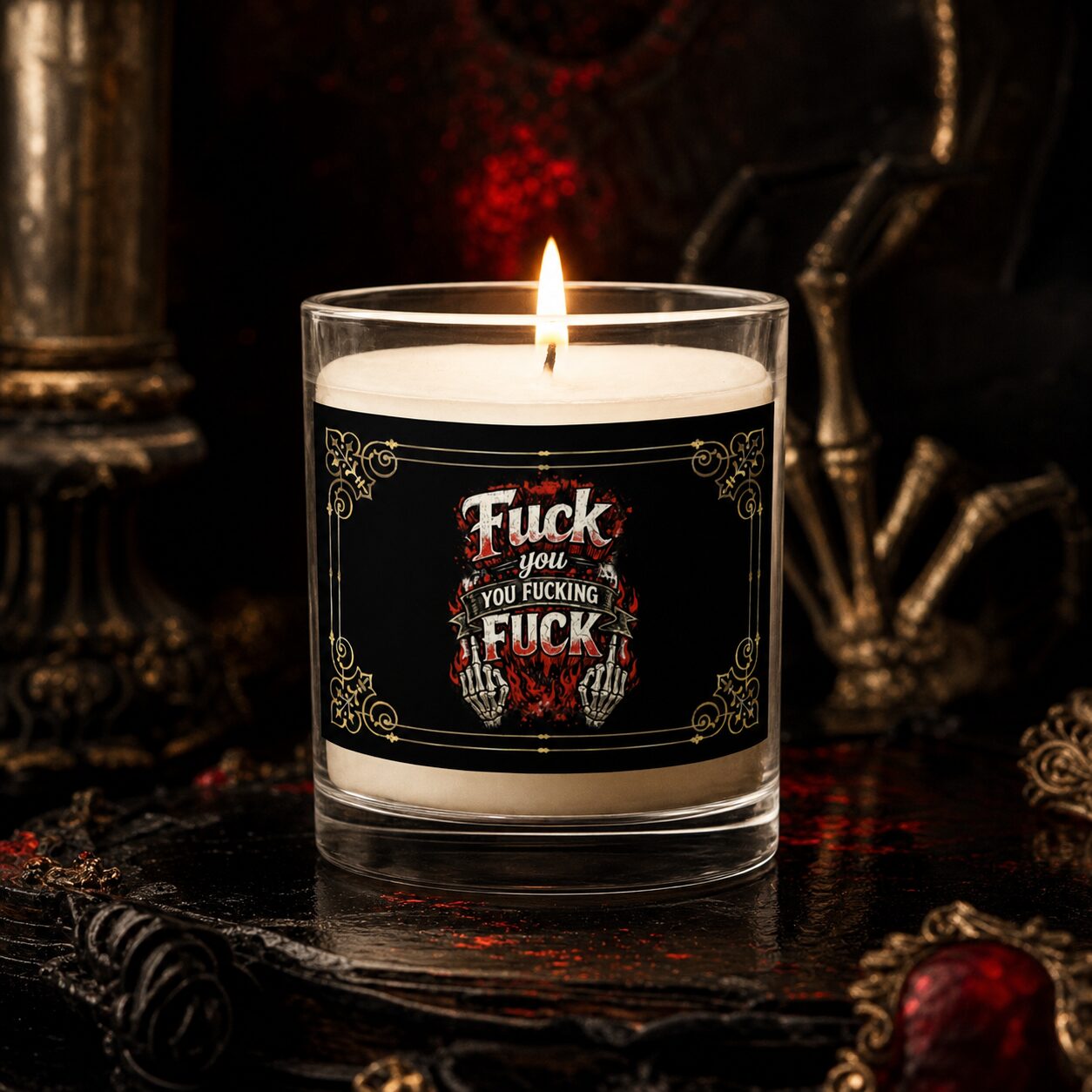 Fuck you you fucking fuck Kerze – Home & Living – Klamottn™ Fuck you you fucking fuck Kerze – Home & Living – Klamottn™