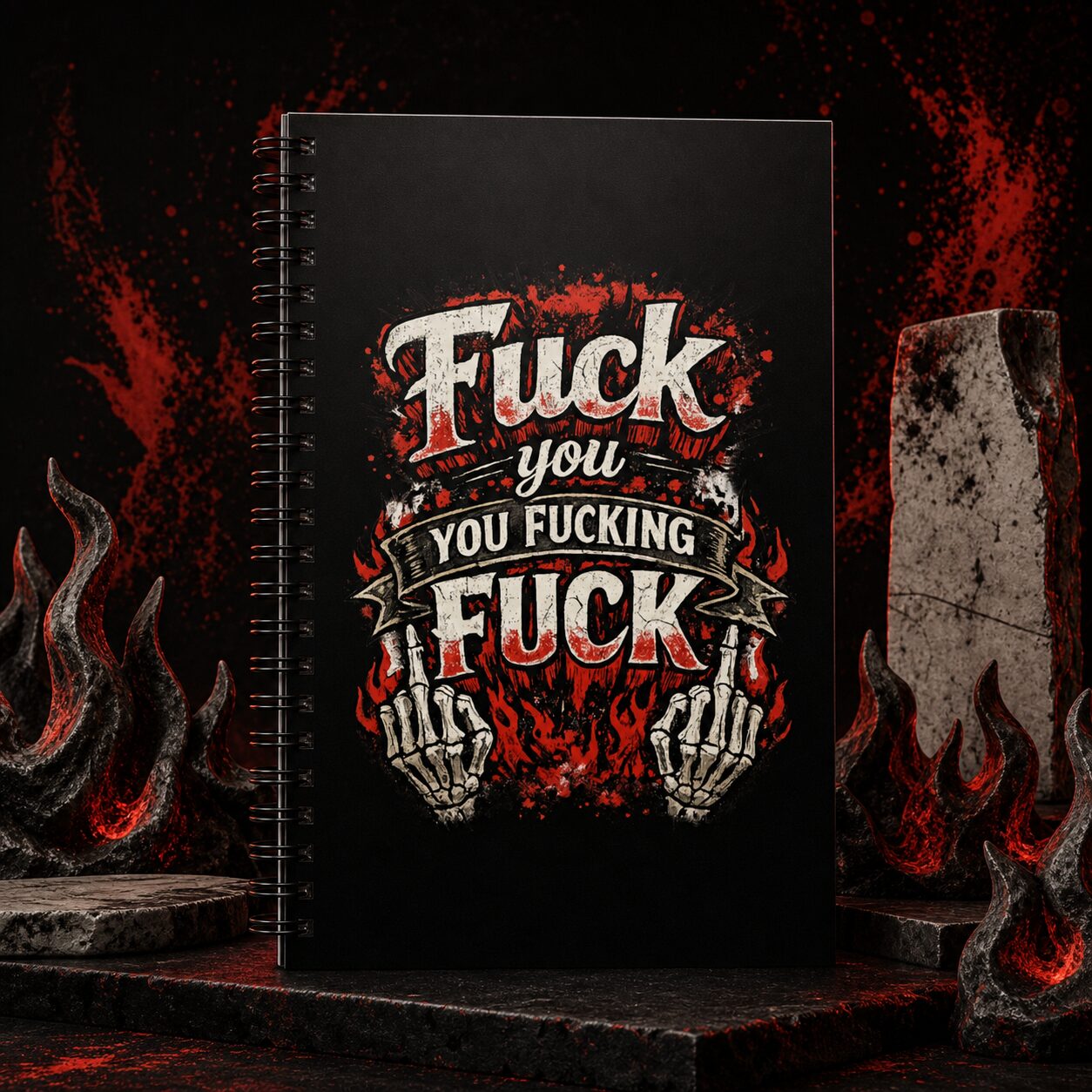Fuck you you fucking fuck Notizbuch – Accessoires – Klamottn™ Fuck you you fucking fuck Notizbuch – Accessoires – Klamottn™