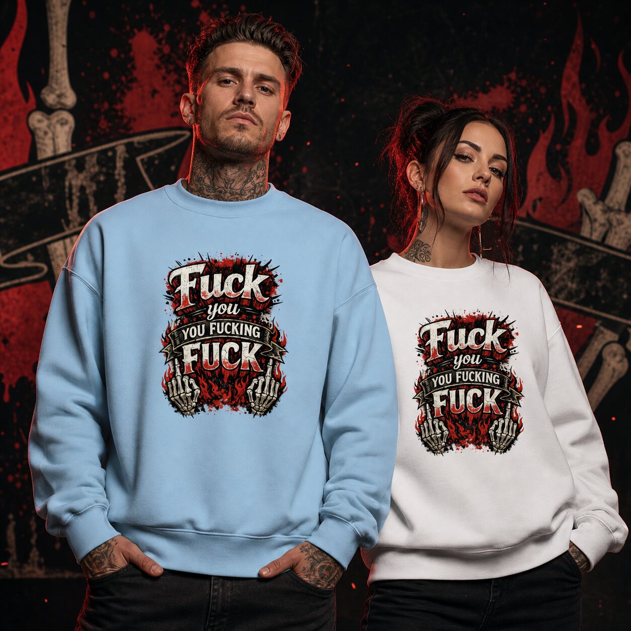 Fuck you you fucking fuck Unisex-Pullover – Sweatshirts – Klamottn™ Fuck you you fucking fuck Unisex-Pullover – Sweatshirts – Klamottn™