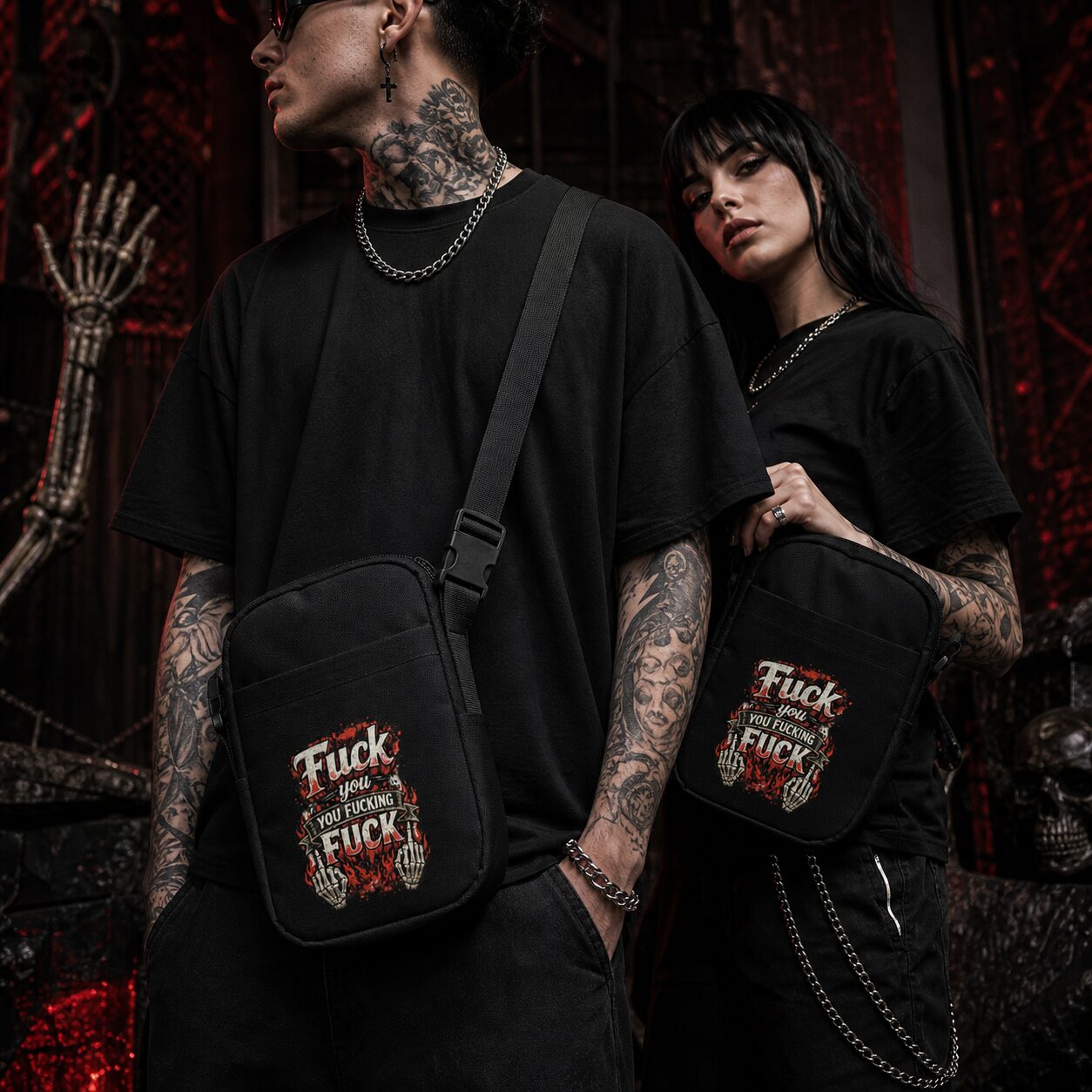 Fuck you you fucking fuck Umhängetasche – Accessoires – Klamottn™ Fuck you you fucking fuck Umhängetasche – Accessoires – Klamottn™