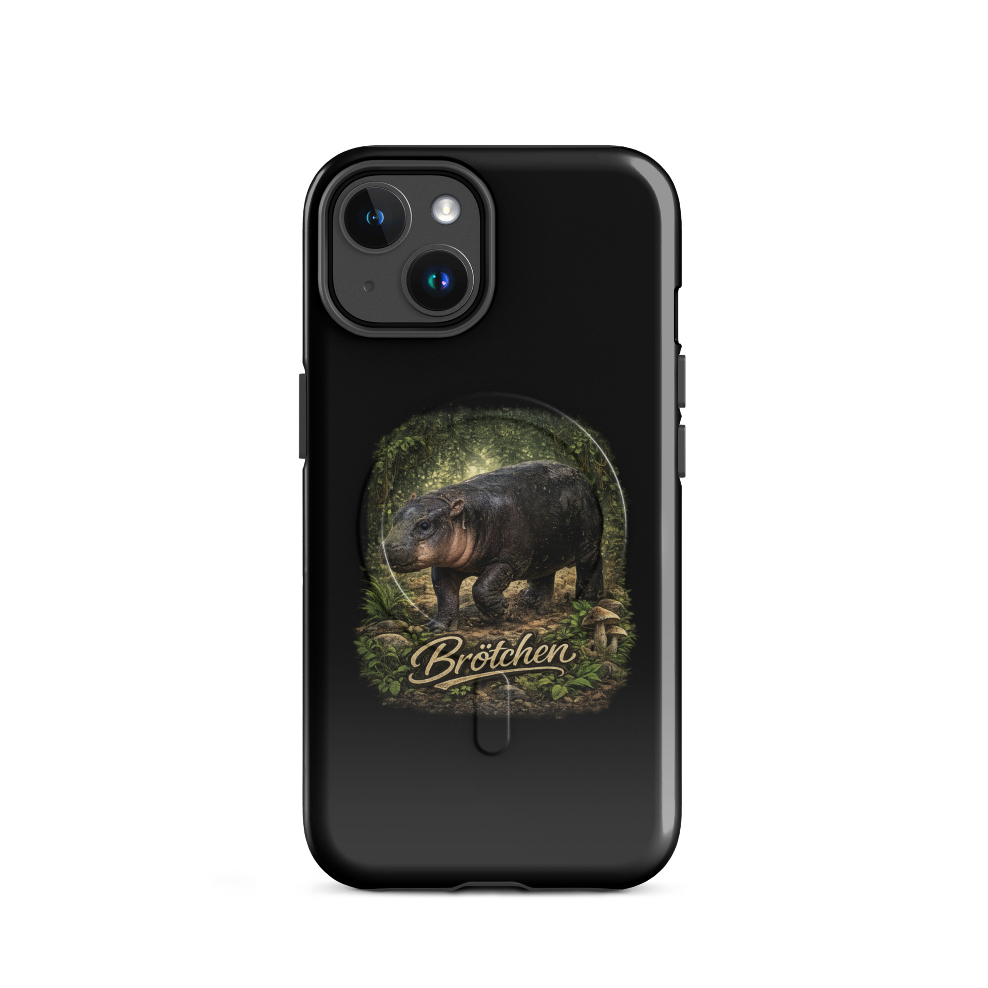 Brötchen Zwergflusspferd Hardcase iPhone®-Hülle mit MagSafe® – Accessoires – Klamottn™ Brötchen Zwergflusspferd Hardcase iPhone®-Hülle mit MagSafe® – Accessoires – Klamottn™