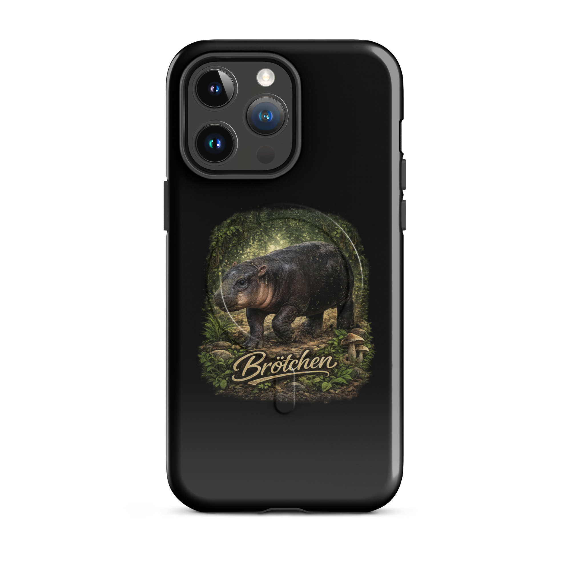 Brötchen Zwergflusspferd Hardcase iPhone®-Hülle mit MagSafe® – Accessoires – Klamottn™ Brötchen Zwergflusspferd Hardcase iPhone®-Hülle mit MagSafe® – Accessoires – Klamottn™