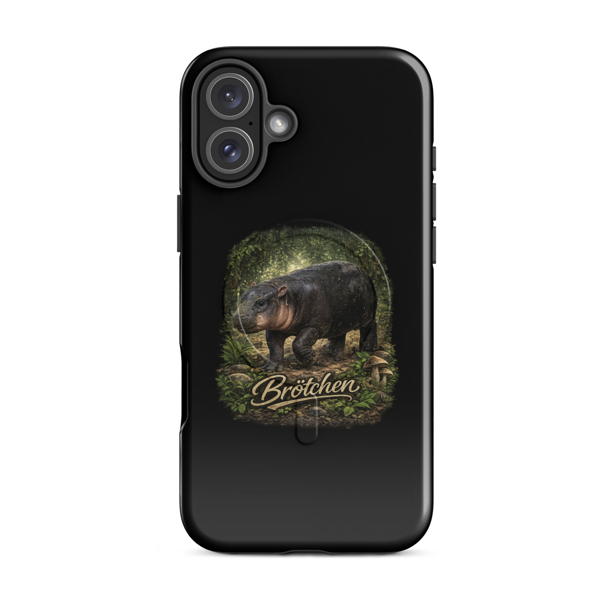 Brötchen Zwergflusspferd Hardcase iPhone®-Hülle mit MagSafe® – Accessoires – Klamottn™ Brötchen Zwergflusspferd Hardcase iPhone®-Hülle mit MagSafe® – Accessoires – Klamottn™