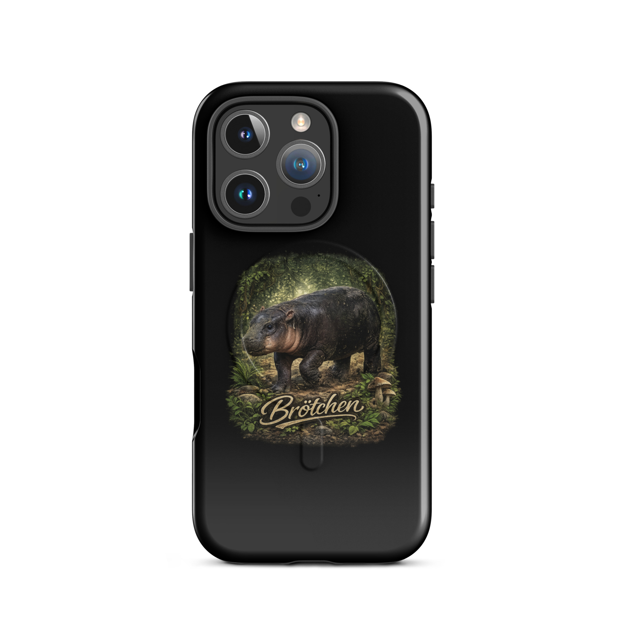 Brötchen Zwergflusspferd Hardcase iPhone®-Hülle mit MagSafe® – Accessoires – Klamottn™ Brötchen Zwergflusspferd Hardcase iPhone®-Hülle mit MagSafe® – Accessoires – Klamottn™
