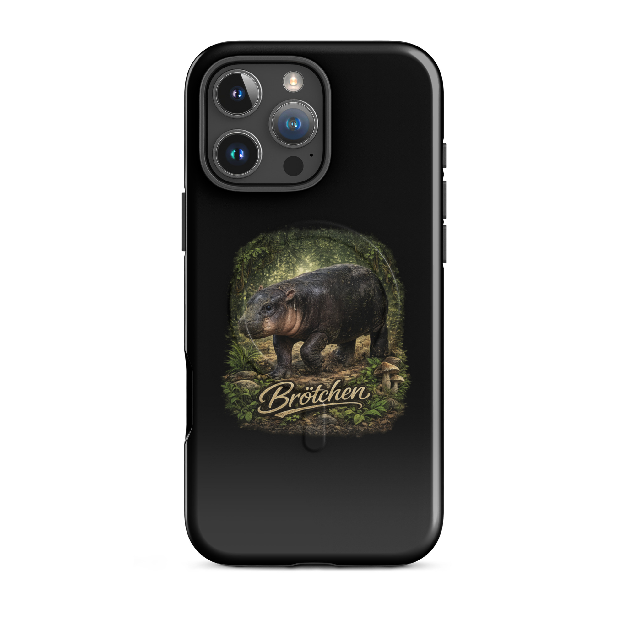 Brötchen Zwergflusspferd Hardcase iPhone®-Hülle mit MagSafe® – Accessoires – Klamottn™ Brötchen Zwergflusspferd Hardcase iPhone®-Hülle mit MagSafe® – Accessoires – Klamottn™