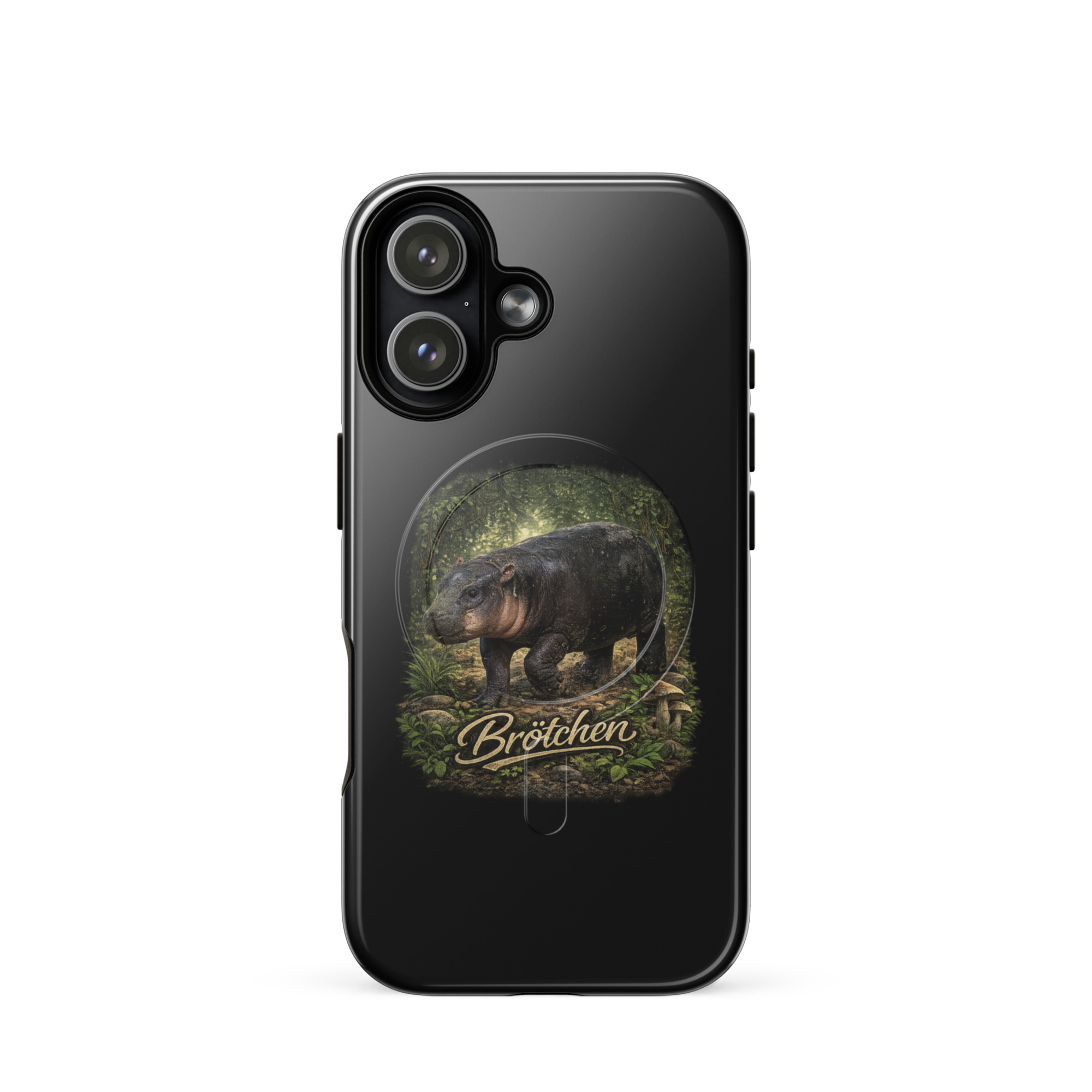 Brötchen Zwergflusspferd Hardcase iPhone®-Hülle mit MagSafe® – Accessoires – Klamottn™ Brötchen Zwergflusspferd Hardcase iPhone®-Hülle mit MagSafe® – Accessoires – Klamottn™