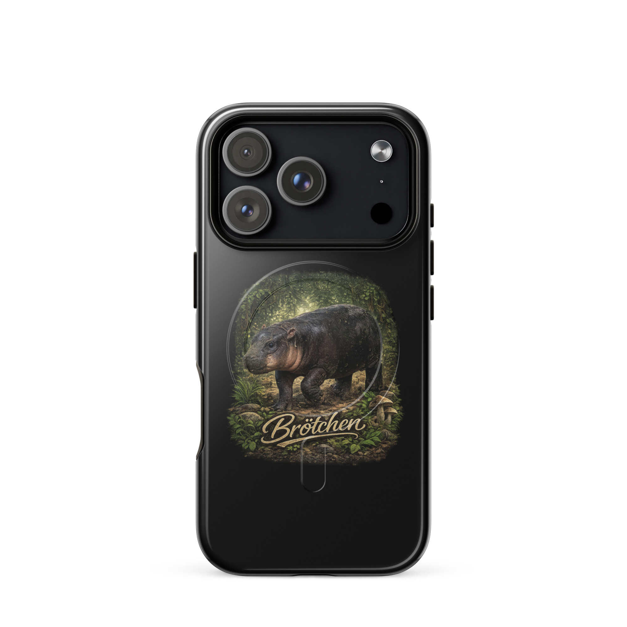 Brötchen Zwergflusspferd Hardcase iPhone®-Hülle mit MagSafe® – Accessoires – Klamottn™ Brötchen Zwergflusspferd Hardcase iPhone®-Hülle mit MagSafe® – Accessoires – Klamottn™