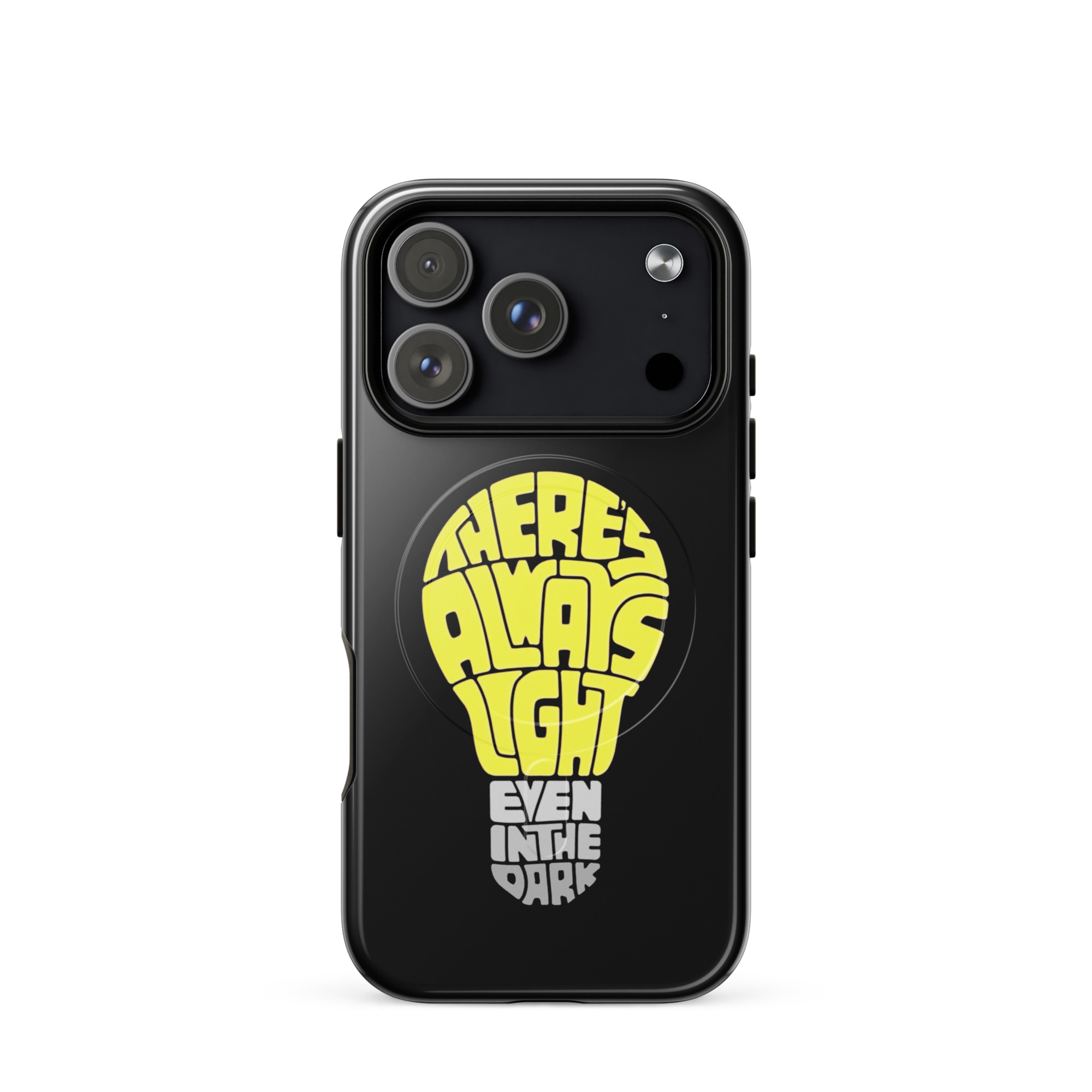 There's Always Light Even In The Dark Hardcase iPhone®-Hülle mit MagSafe® – Accessoires – Klamottn™ There's Always Light Even In The Dark Hardcase iPhone®-Hülle mit MagSafe® – Accessoires – Klamottn™