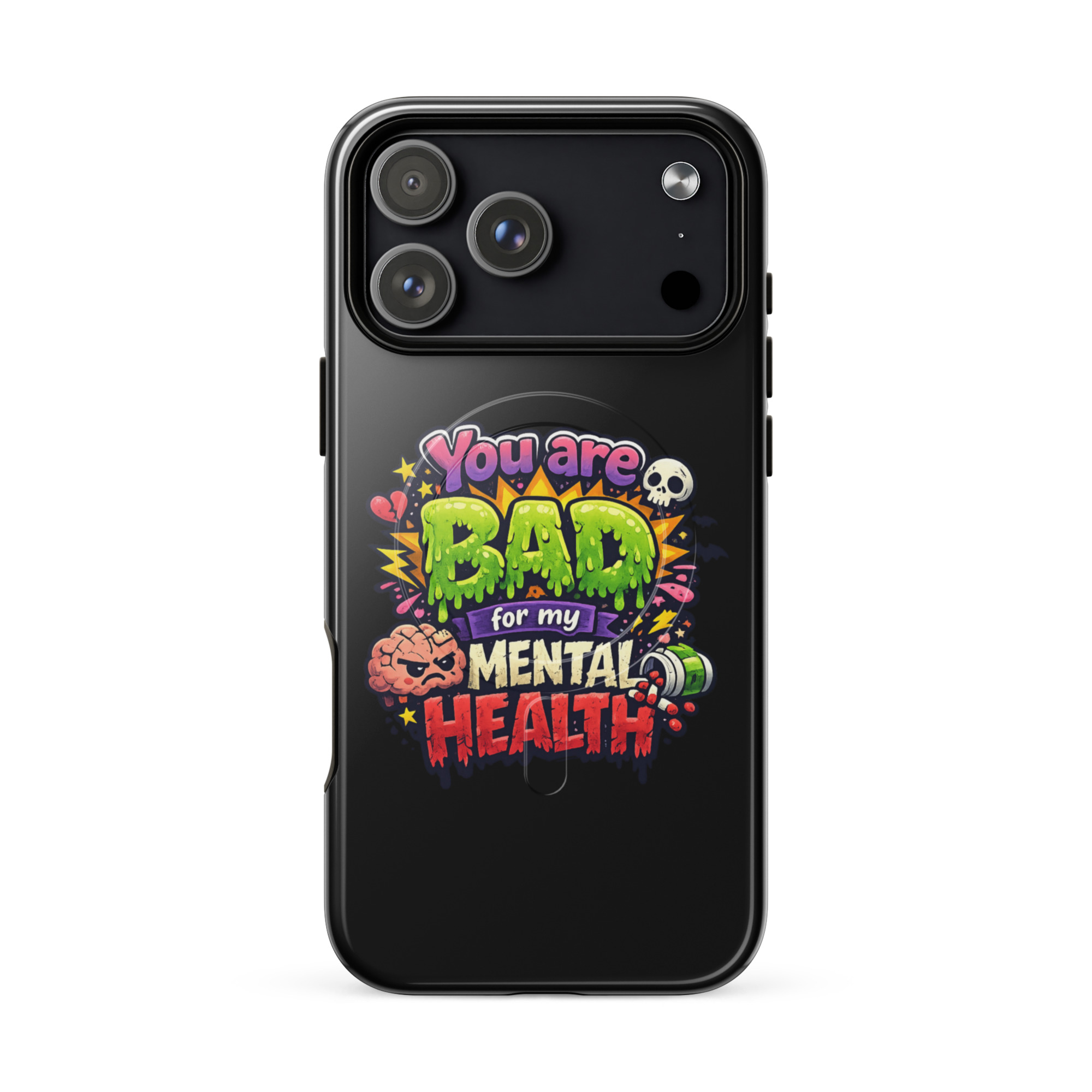 You are bad for my mental health Hardcase iPhone®-Hülle mit MagSafe® – Accessoires – Klamottn™ You are bad for my mental health Hardcase iPhone®-Hülle mit MagSafe® – Accessoires – Klamottn™
