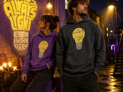 There's Always Light Even In The Dark Unisex-Kapuzenpullover – Hoodies – Klamottn™ There's Always Light Even In The Dark Unisex-Kapuzenpullover – Hoodies – Klamottn™