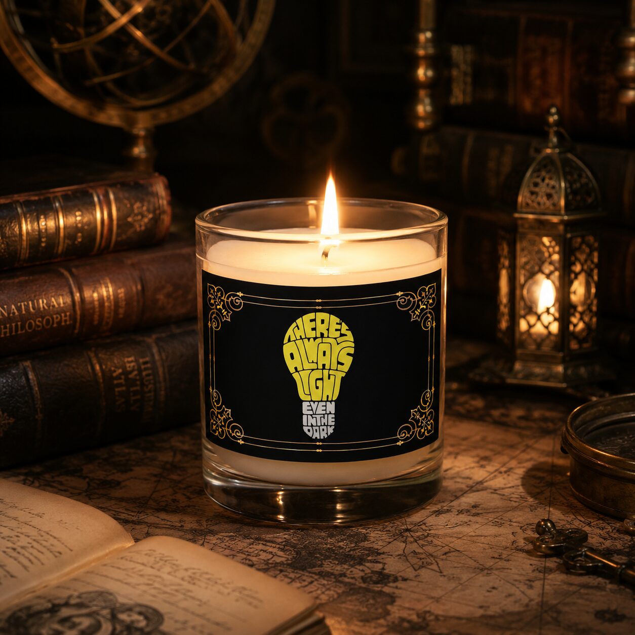 There's Always Light Even In The Dark Kerze – Home & Living – Klamottn™ There's Always Light Even In The Dark Kerze – Home & Living – Klamottn™