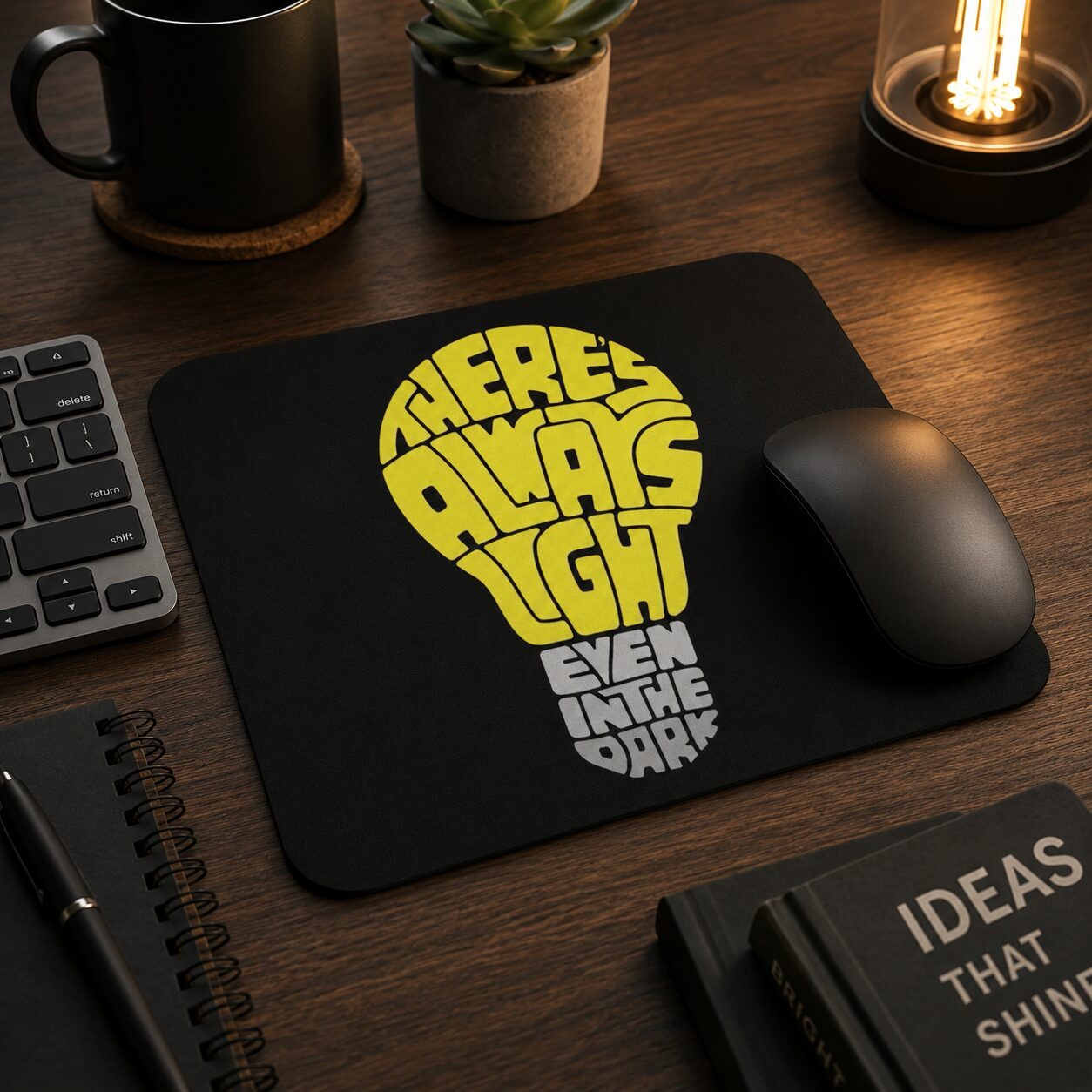 There's Always Light Even In The Dark Mauspad – Home & Living – Klamottn™ There's Always Light Even In The Dark Mauspad – Home & Living – Klamottn™