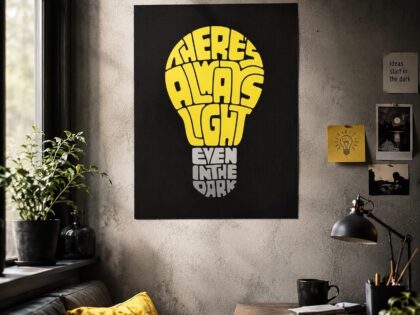 There's Always Light Even In The Dark 30x40cm Poster – Home & Living – Klamottn™ There's Always Light Even In The Dark 30x40cm Poster – Home & Living – Klamottn™