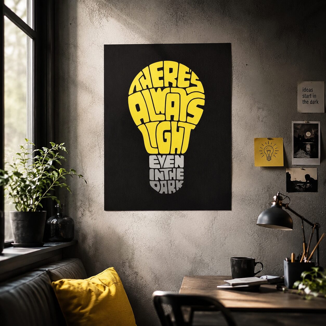There's Always Light Even In The Dark 30x40cm Poster – Home & Living – Klamottn™ There's Always Light Even In The Dark 30x40cm Poster – Home & Living – Klamottn™