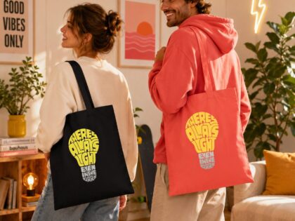 There's Always Light Even In The Dark Stoffbeutel – Accessoires – Klamottn™ There's Always Light Even In The Dark Stoffbeutel – Accessoires – Klamottn™