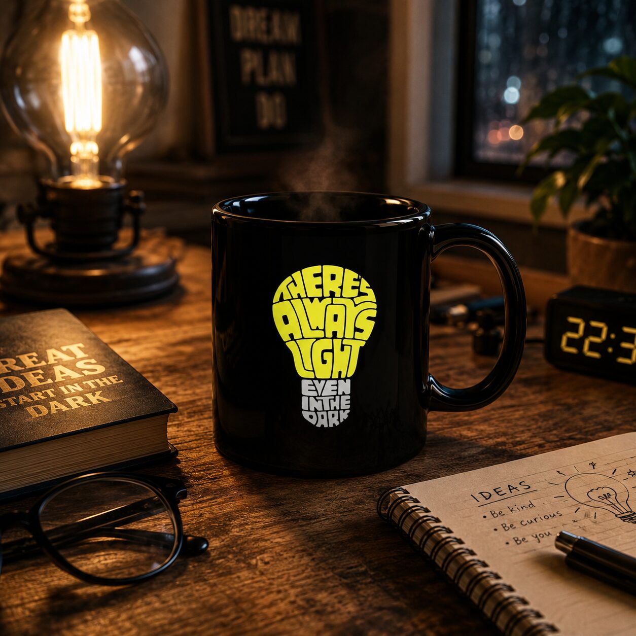 There's Always Light Even In The Dark Tasse – Home & Living – Klamottn™ There's Always Light Even In The Dark Tasse – Home & Living – Klamottn™