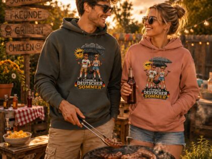 Typisch Deutscher Sommer Unisex-Kapuzenpullover – Hoodies – Klamottn™