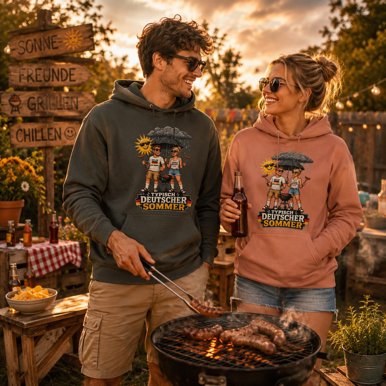 Typisch Deutscher Sommer Unisex-Kapuzenpullover – Hoodies – Klamottn™ Typisch Deutscher Sommer Unisex-Kapuzenpullover – Hoodies – Klamottn™