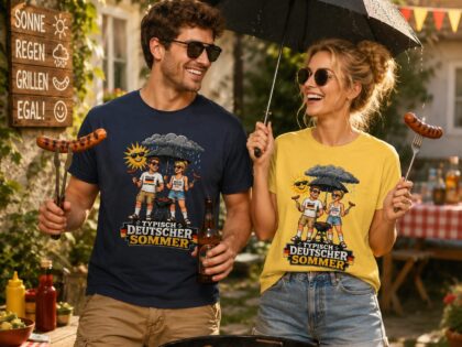 Typisch Deutscher Sommer Unisex-T-Shirt – T-Shirts – Klamottn™