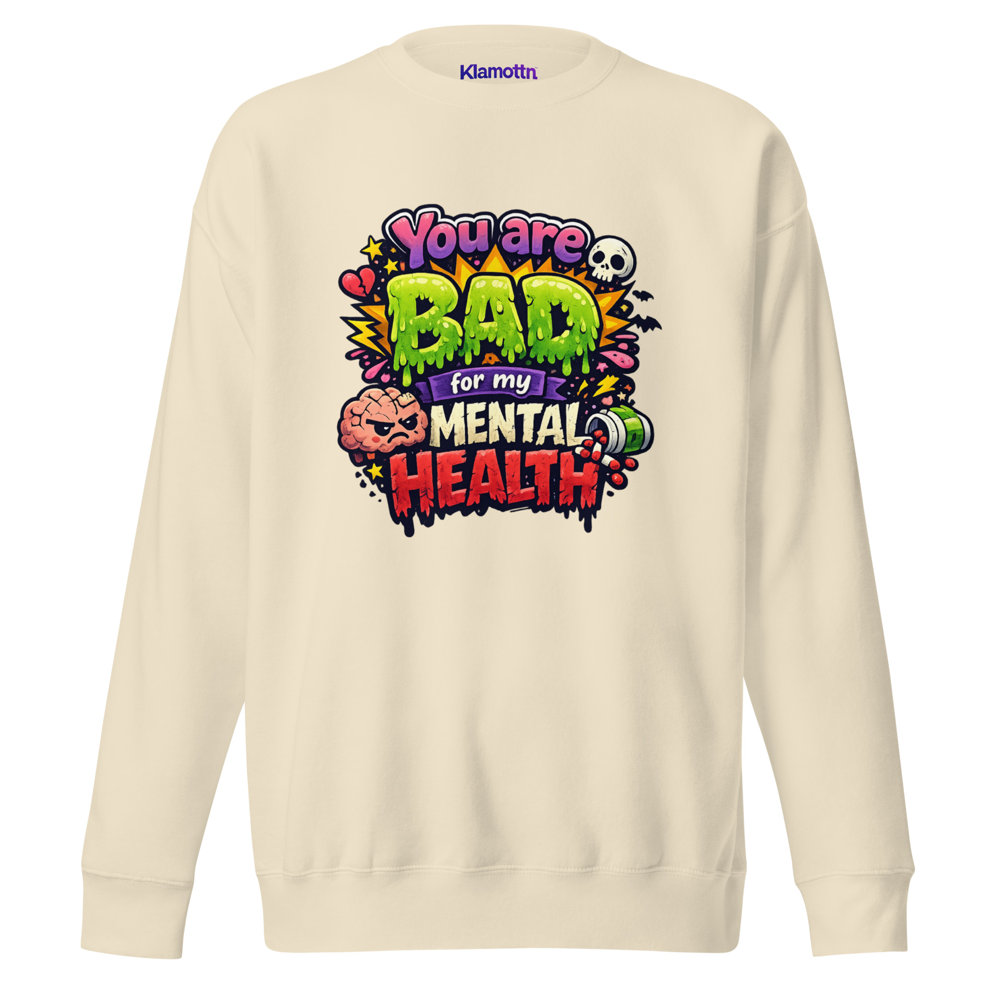 You are bad for my mental health Unisex-Premium-Pullover – Sweatshirts – Klamottn™ You are bad for my mental health Unisex-Premium-Pullover – Sweatshirts – Klamottn™