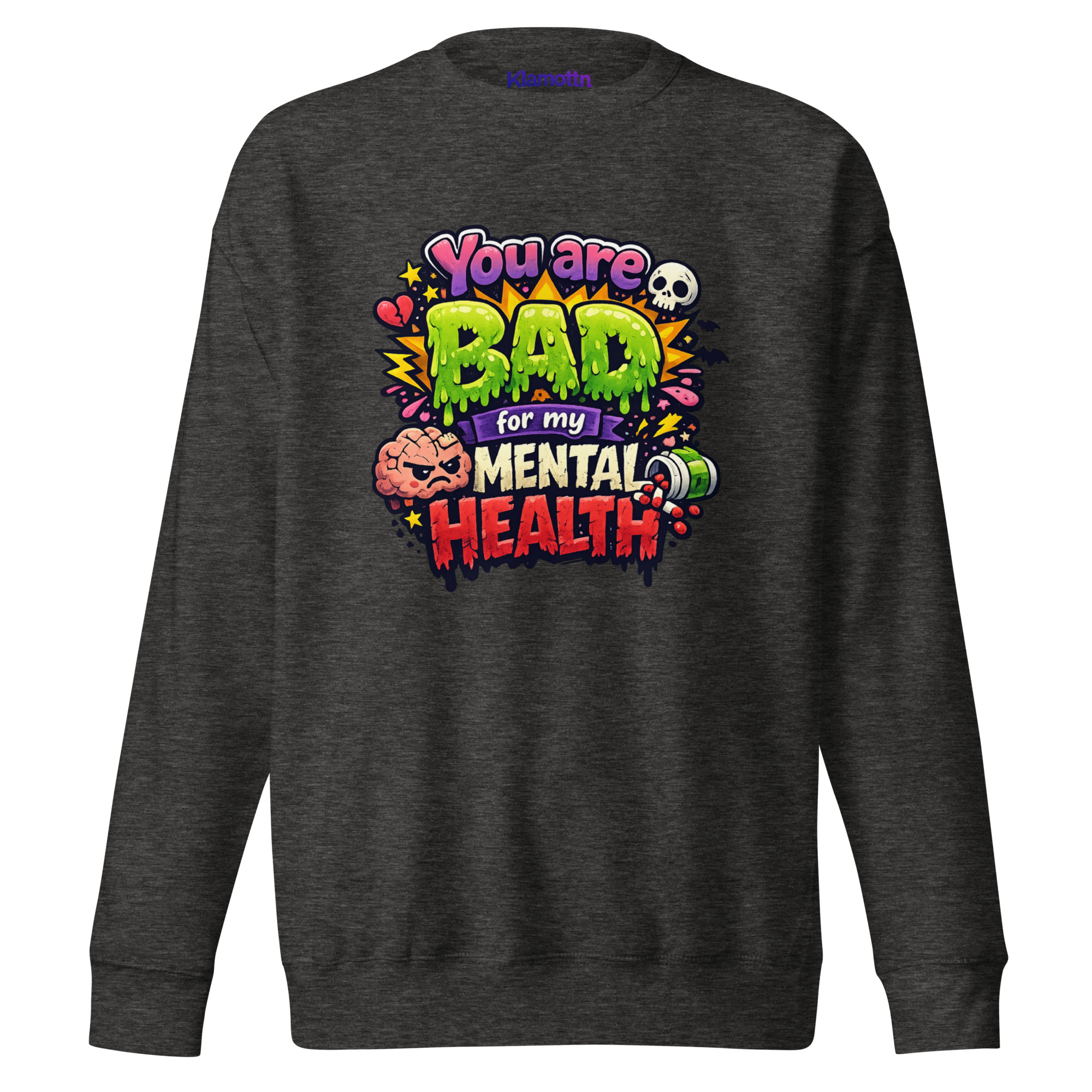 You are bad for my mental health Unisex-Premium-Pullover – Sweatshirts – Klamottn™ You are bad for my mental health Unisex-Premium-Pullover – Sweatshirts – Klamottn™