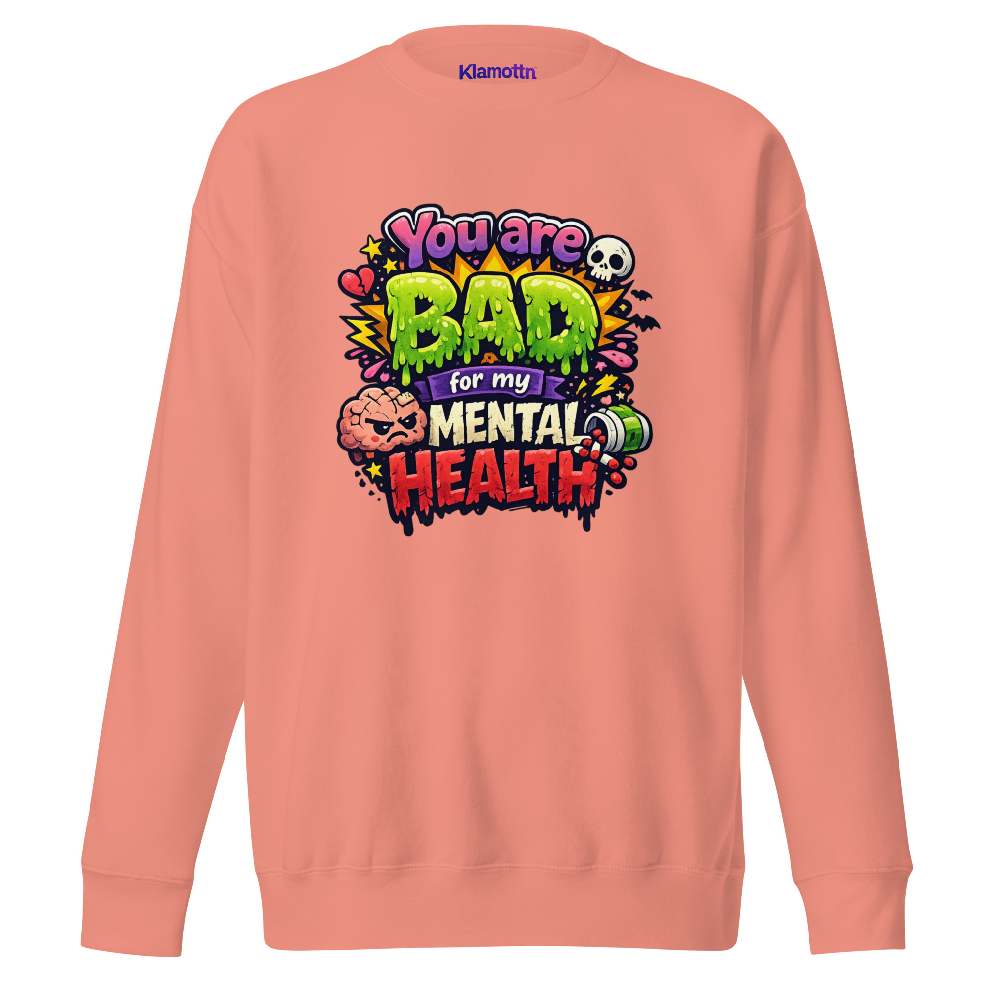 You are bad for my mental health Unisex-Premium-Pullover – Sweatshirts – Klamottn™ You are bad for my mental health Unisex-Premium-Pullover – Sweatshirts – Klamottn™