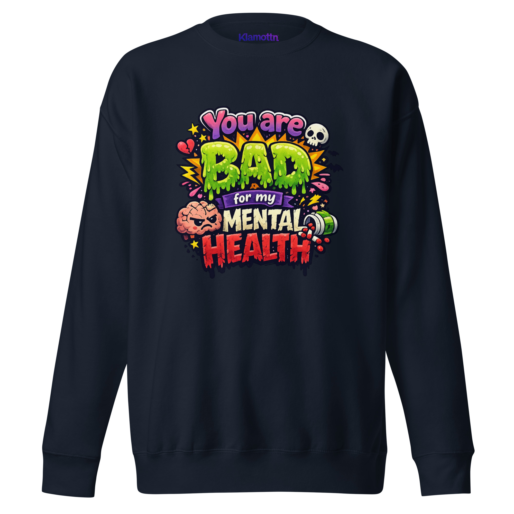 You are bad for my mental health Unisex-Premium-Pullover – Sweatshirts – Klamottn™ You are bad for my mental health Unisex-Premium-Pullover – Sweatshirts – Klamottn™