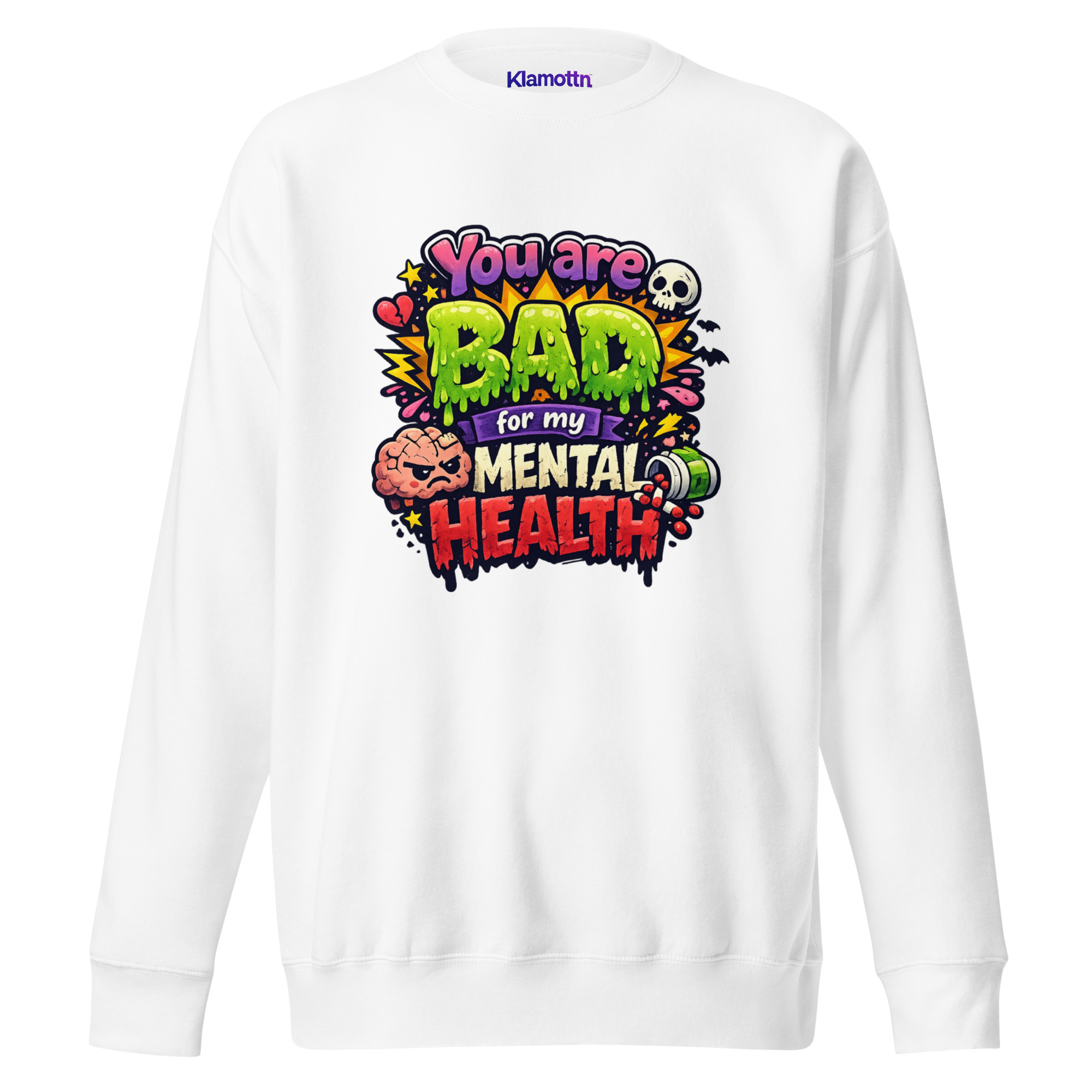 You are bad for my mental health Unisex-Premium-Pullover – Sweatshirts – Klamottn™ You are bad for my mental health Unisex-Premium-Pullover – Sweatshirts – Klamottn™