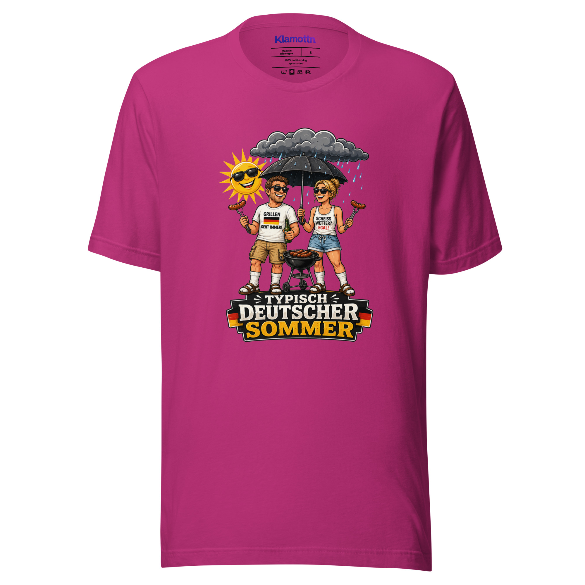 Typisch Deutscher Sommer Unisex-T-Shirt – T-Shirts – Klamottn™ Typisch Deutscher Sommer Unisex-T-Shirt – T-Shirts – Klamottn™