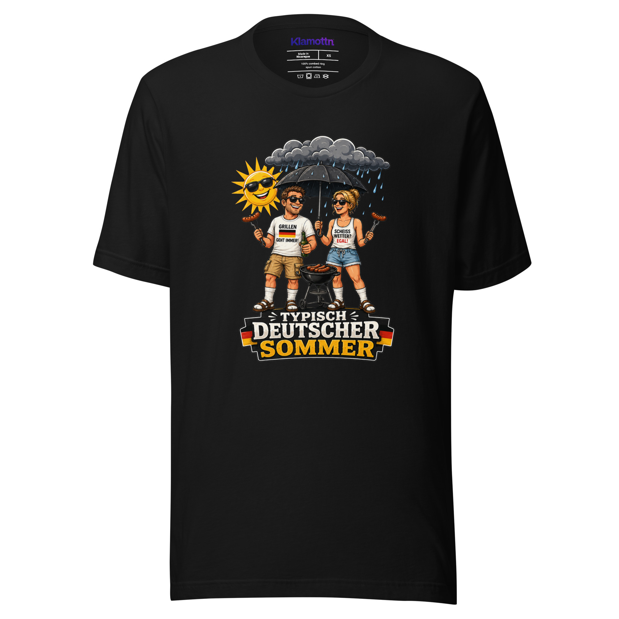 Typisch Deutscher Sommer Unisex-T-Shirt – T-Shirts – Klamottn™ Typisch Deutscher Sommer Unisex-T-Shirt – T-Shirts – Klamottn™