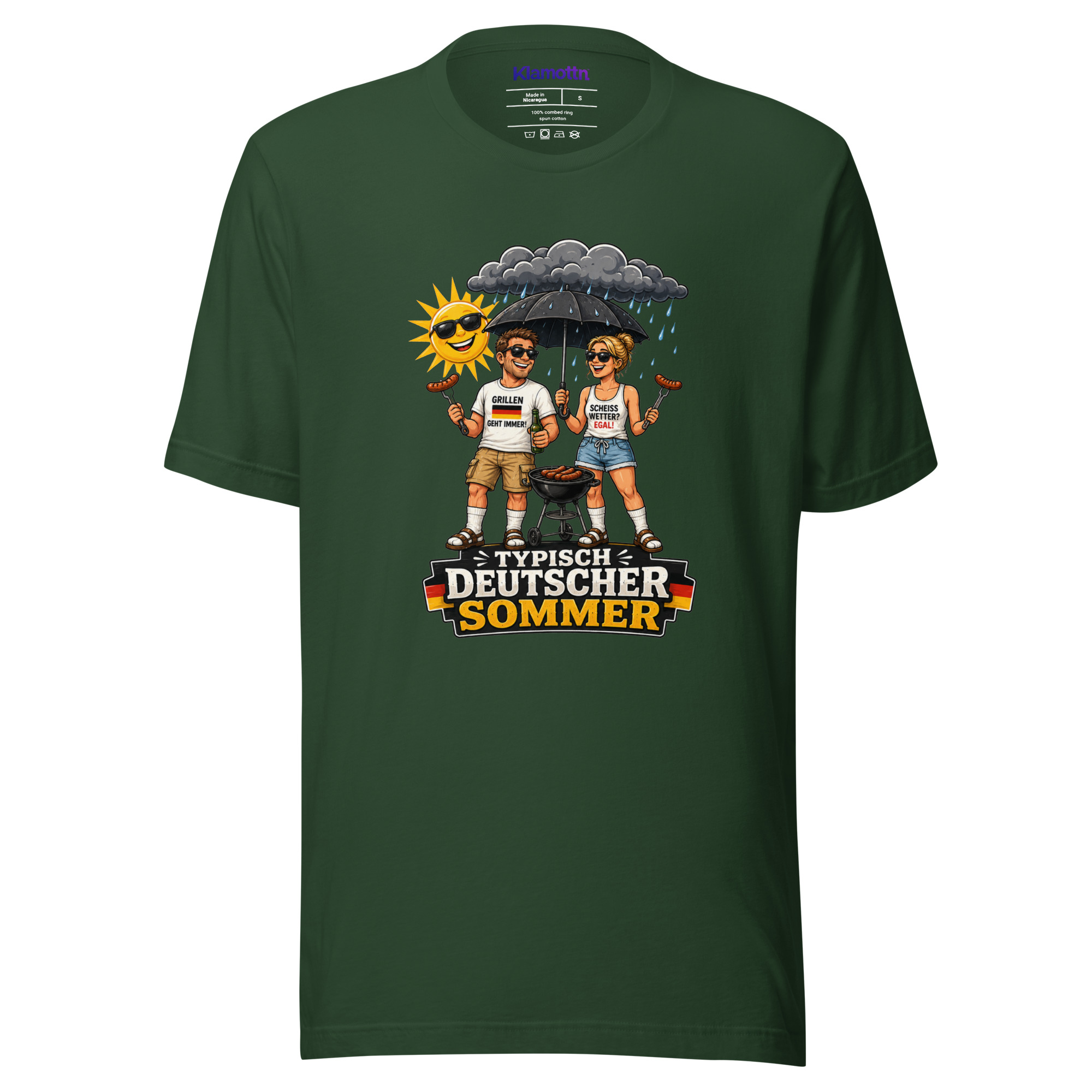 Typisch Deutscher Sommer Unisex-T-Shirt – T-Shirts – Klamottn™ Typisch Deutscher Sommer Unisex-T-Shirt – T-Shirts – Klamottn™