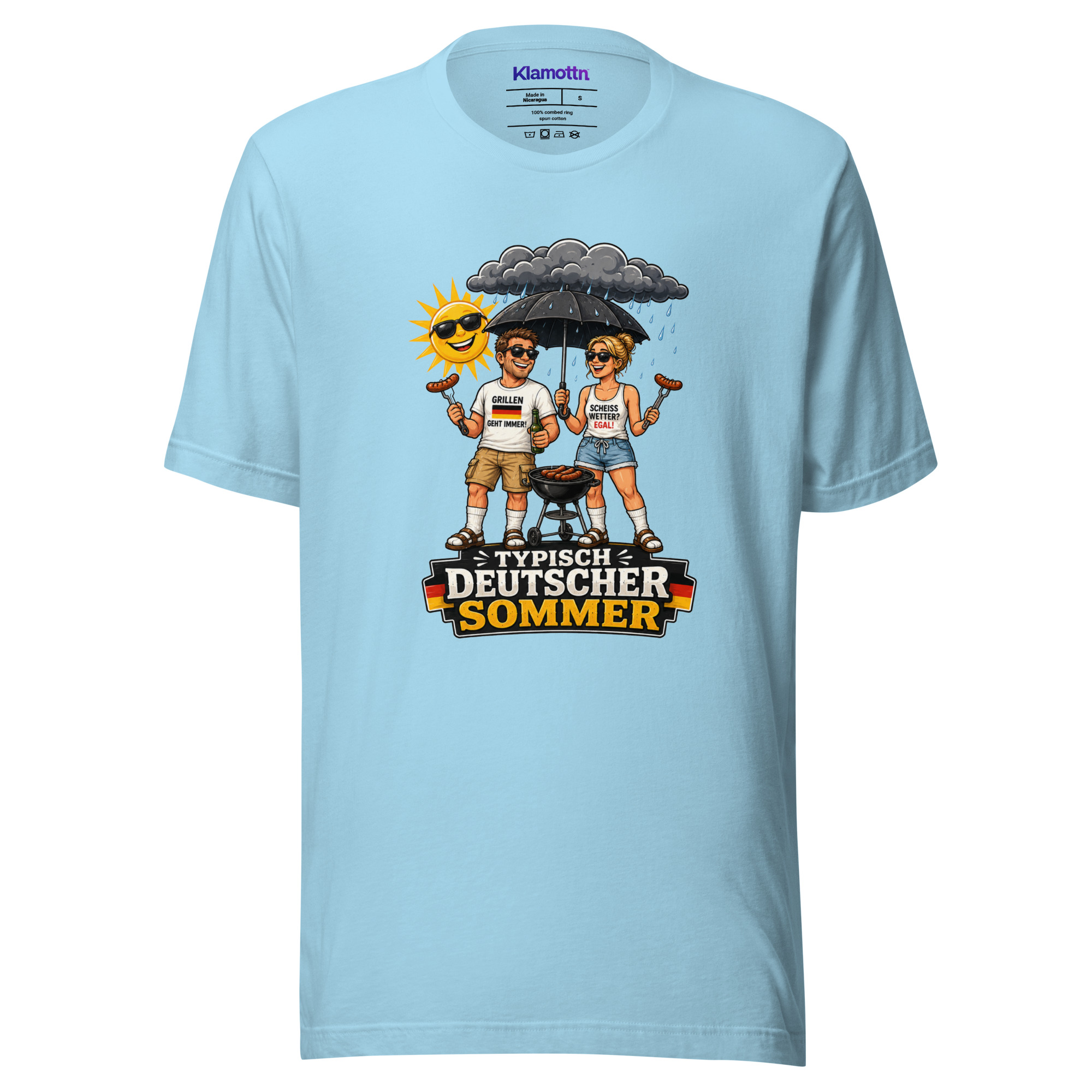 Typisch Deutscher Sommer Unisex-T-Shirt – T-Shirts – Klamottn™ Typisch Deutscher Sommer Unisex-T-Shirt – T-Shirts – Klamottn™