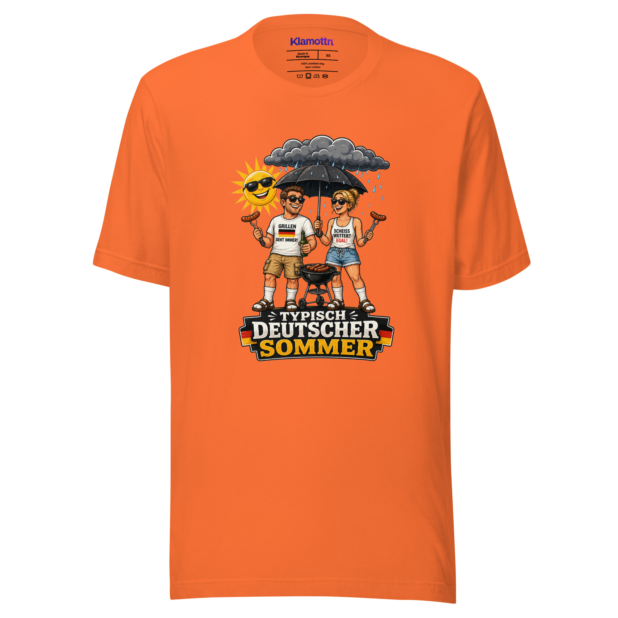 Typisch Deutscher Sommer Unisex-T-Shirt – T-Shirts – Klamottn™ Typisch Deutscher Sommer Unisex-T-Shirt – T-Shirts – Klamottn™