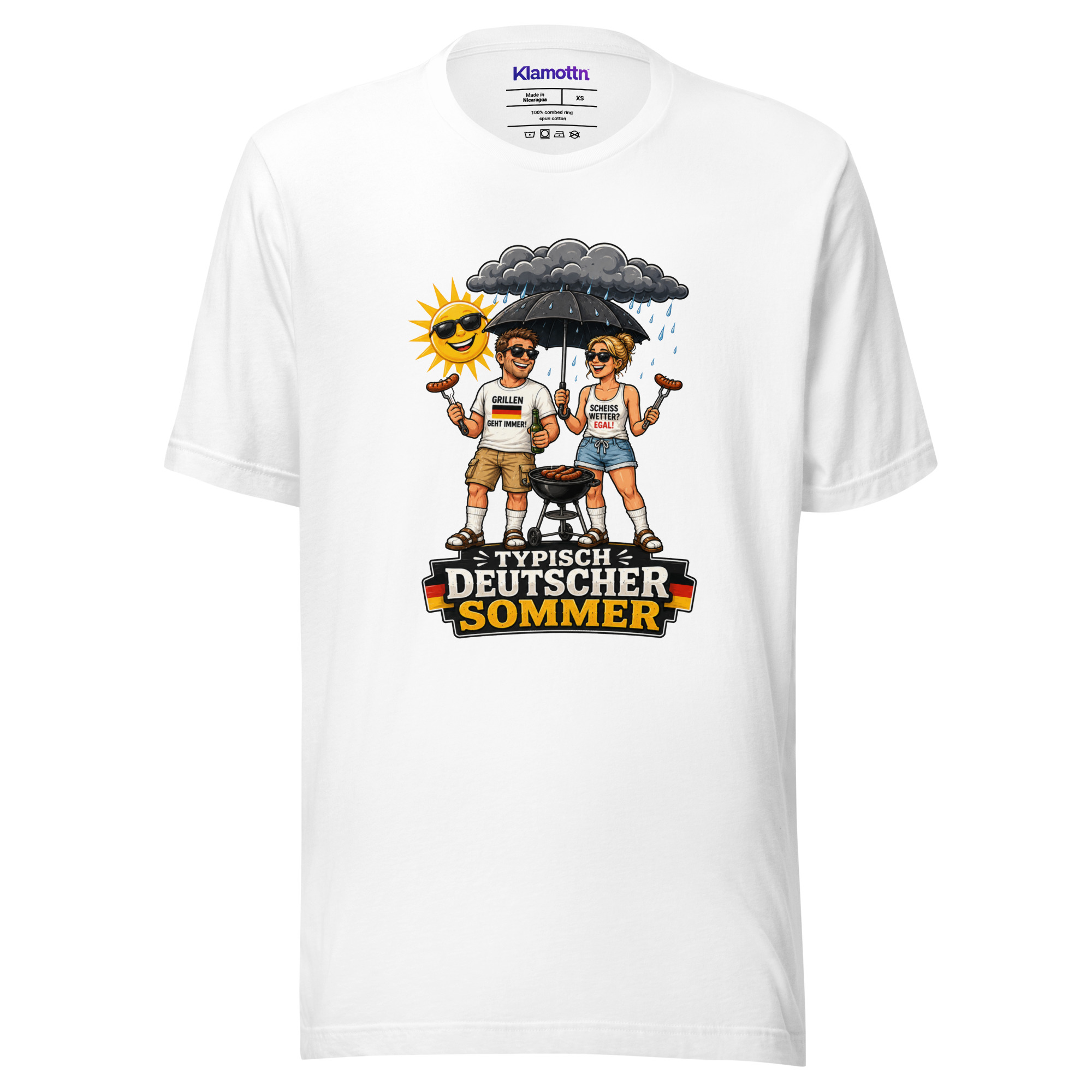 Typisch Deutscher Sommer Unisex-T-Shirt – T-Shirts – Klamottn™ Typisch Deutscher Sommer Unisex-T-Shirt – T-Shirts – Klamottn™