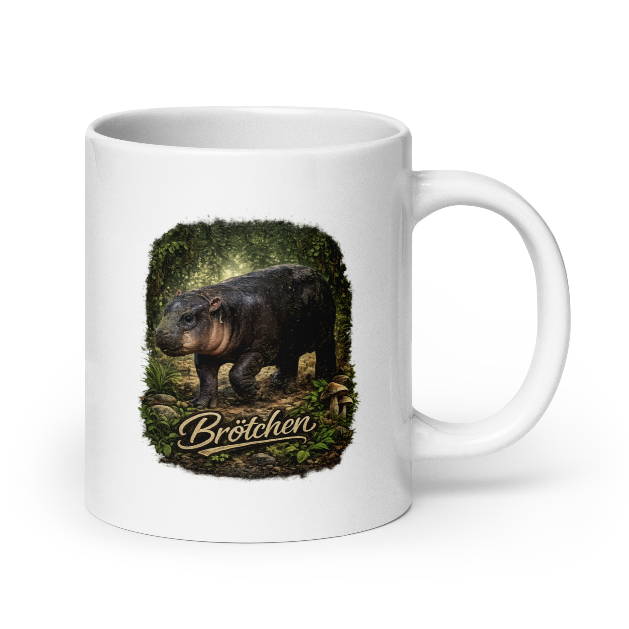 Brötchen Zwergflusspferd Tasse – Home & Living – Klamottn™ Brötchen Zwergflusspferd Tasse – Home & Living – Klamottn™