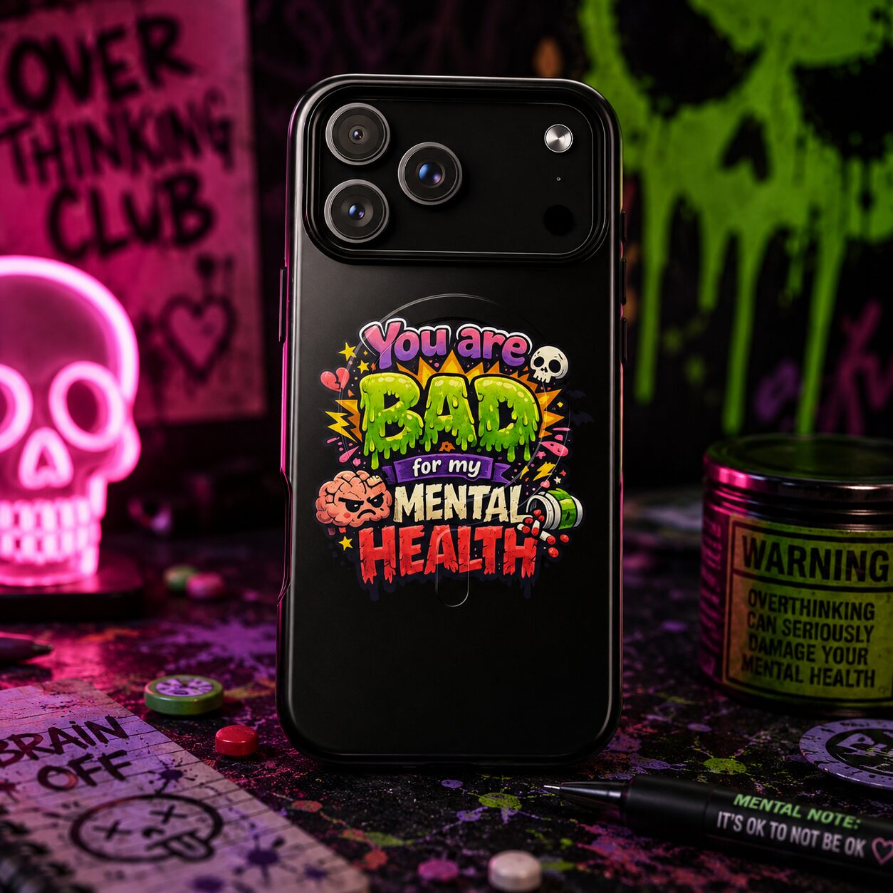 You are bad for my mental health Hardcase iPhone®-Hülle mit MagSafe® – Accessoires – Klamottn™ You are bad for my mental health Hardcase iPhone®-Hülle mit MagSafe® – Accessoires – Klamottn™