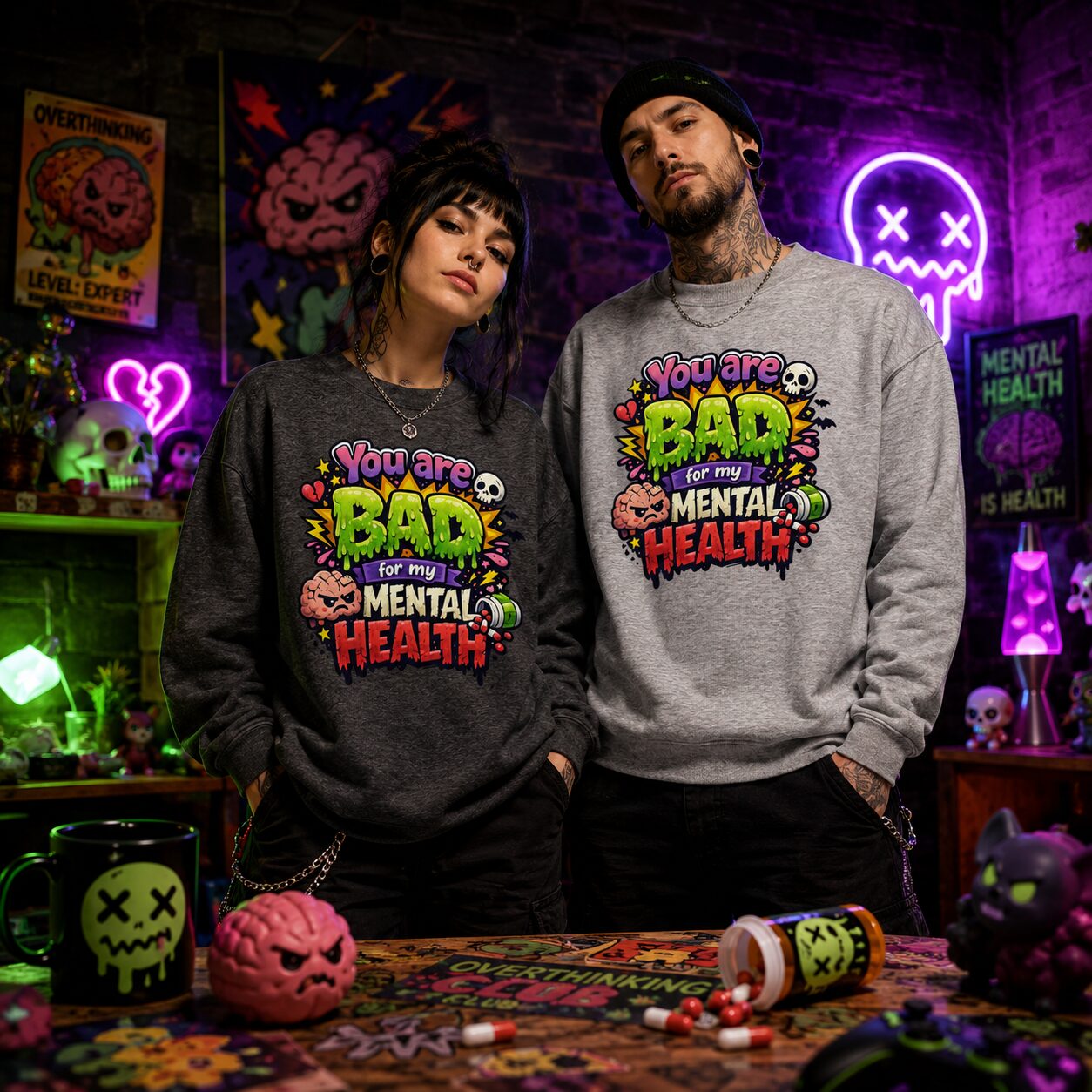 You are bad for my mental health Unisex-Premium-Pullover – Sweatshirts – Klamottn™ You are bad for my mental health Unisex-Premium-Pullover – Sweatshirts – Klamottn™