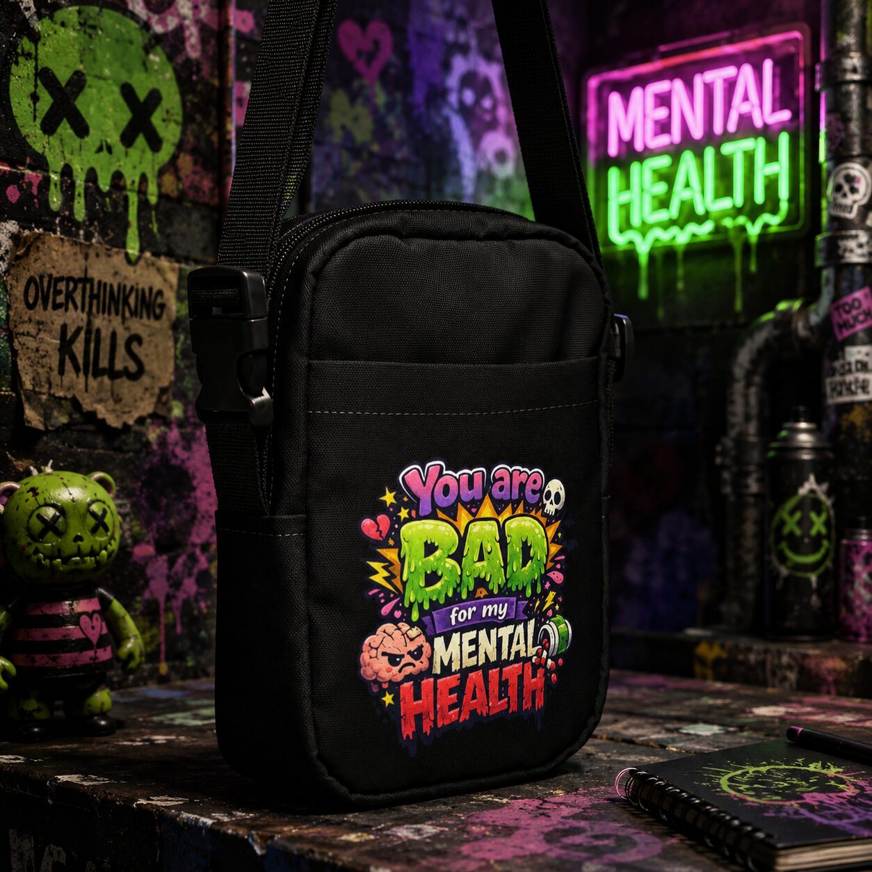 You are bad for my mental health Umhängetasche – Accessoires – Klamottn™ You are bad for my mental health Umhängetasche – Accessoires – Klamottn™